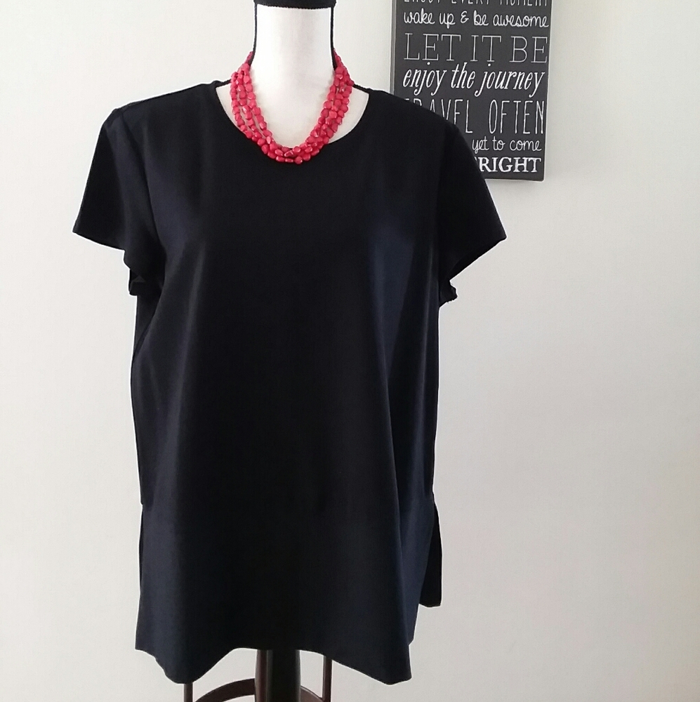 LIZ CLAIBORNE STUDIO WOMEN’S SHORT SLEEVE TOP M